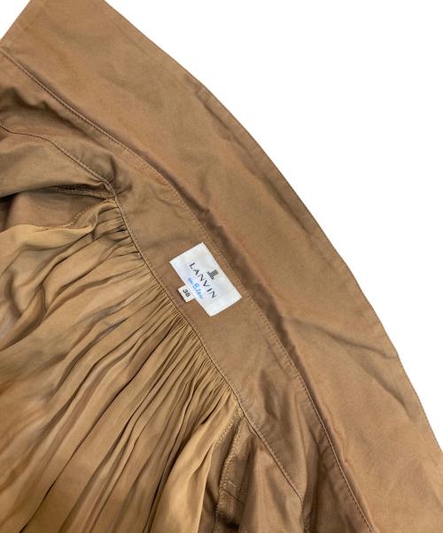 LANVIN en Bleu（ランバンオンブルー）LANVIN en Bleu (ランバンオンブルー) バックシアーコート ブラウン サイズ:38の古着・服飾アイテム