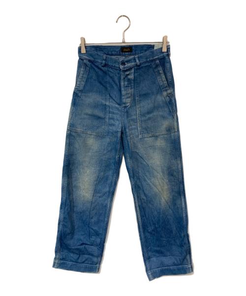 chimala（チマラ）chimala (チマラ) ヴィンテージ加工ワイドデニムパンツ インディゴ サイズ:26の古着・服飾アイテム