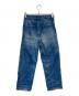 chimala (チマラ) ヴィンテージ加工ワイドデニムパンツ インディゴ サイズ:26：8000円