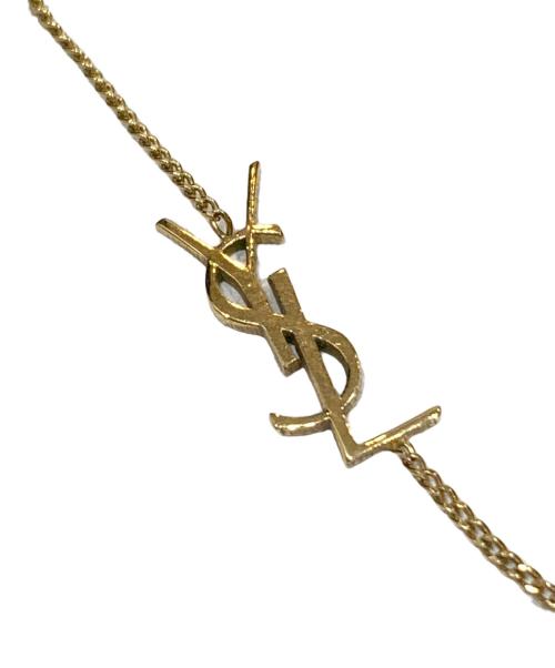 Saint Laurent Paris（サンローランパリ）Saint Laurent Paris (サンローランパリ) ロゴブレスレット ゴールドの古着・服飾アイテム