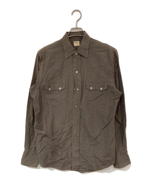 Lee WESTERNER（リー ウエスターナー）Lee WESTERNER (リー ウエスターナー) ウエスタンシャツ ブラウン サイズ:SIZE Lの古着・服飾アイテム