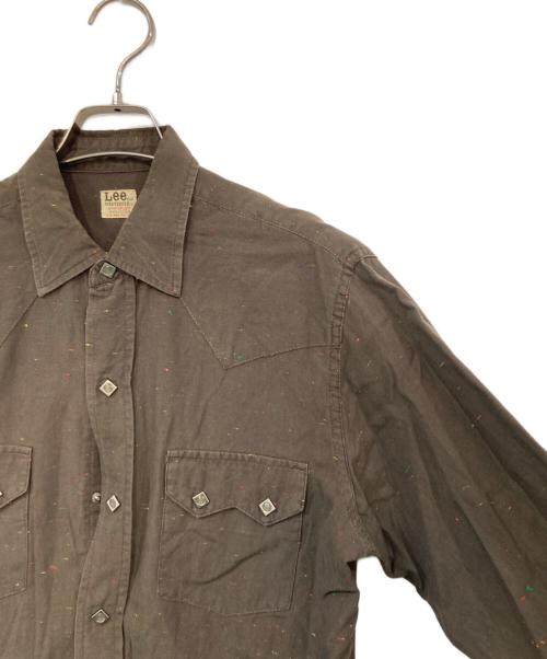Lee WESTERNER（リー ウエスターナー）Lee WESTERNER (リー ウエスターナー) ウエスタンシャツ ブラウン サイズ:SIZE Lの古着・服飾アイテム