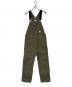 uniform experiment（ユニフォームエクスペリメント）の古着「ウォッシュ加工 ペインター オーバーオール」｜グリーン