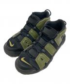 NIKEナイキ）の古着「Air More Uptempo '96 Rough Green/エアモアアップテンポ'96ラフグリーン」｜ブラック×カーキ