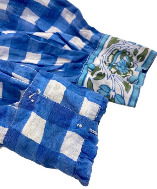 SZ Blockprints（エスゼットブロックプリント）SZ Blockprints (エスゼットブロックプリント) ブロックプリントワンピース ホワイト サイズ:Sの古着・服飾アイテム