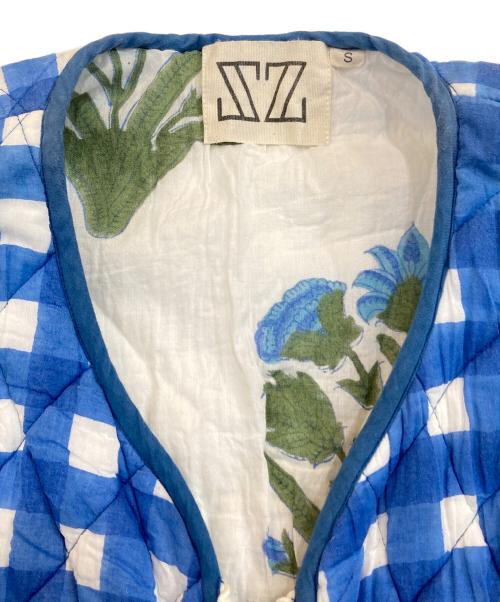 SZ Blockprints（エスゼットブロックプリント）SZ Blockprints (エスゼットブロックプリント) ブロックプリントワンピース ホワイト サイズ:Sの古着・服飾アイテム