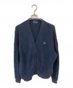 FRED PERRY×BEAMSフレッドペリー×ビームス）の古着「別注 ロゴカーデ」｜ネイビー