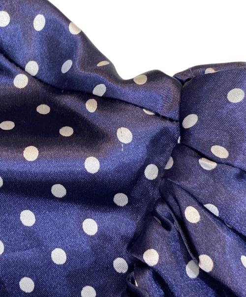 RHODOLIRION（ロドリリオン）RHODOLIRION (ロドリリオン) ドットボウタイブラウス ネイビー サイズ:1の古着・服飾アイテム