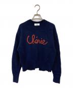 SLOBE IENAスローブ イエナ）の古着「cherie刺繍ニット」｜ネイビー
