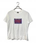stussyステューシー）の古着「プリントTシャツ」｜ホワイト