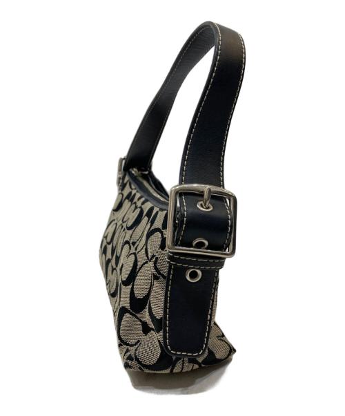 COACH（コーチ）COACH (コーチ) アクセサリーポーチ ベージュ×ブラックの古着・服飾アイテム