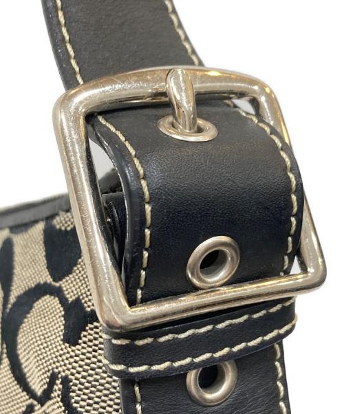 COACH（コーチ）COACH (コーチ) アクセサリーポーチ ベージュ×ブラックの古着・服飾アイテム
