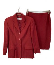 MaxMara（マックスマーラ）の古着「レーヨンモヘヤ混 セットアップ」｜レッド