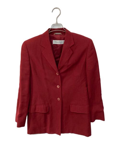 MaxMara（マックスマーラ）MaxMara (マックスマーラ) レーヨンモヘヤ混 セットアップ レッド サイズ:40の古着・服飾アイテム