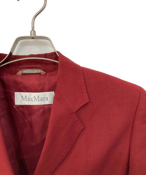 MaxMara（マックスマーラ）MaxMara (マックスマーラ) レーヨンモヘヤ混 セットアップ レッド サイズ:40の古着・服飾アイテム