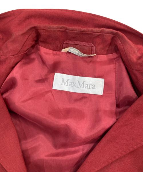 MaxMara（マックスマーラ）MaxMara (マックスマーラ) レーヨンモヘヤ混 セットアップ レッド サイズ:40の古着・服飾アイテム
