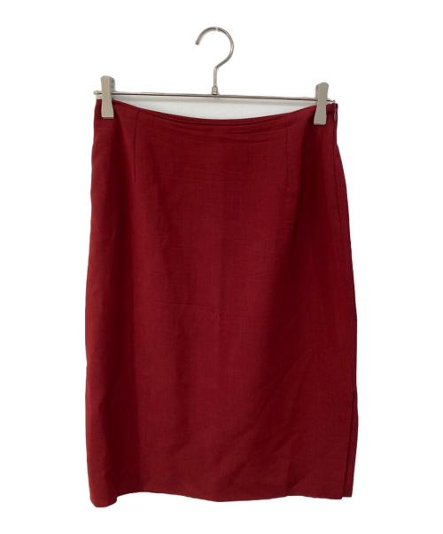 MaxMara（マックスマーラ）MaxMara (マックスマーラ) レーヨンモヘヤ混 セットアップ レッド サイズ:40の古着・服飾アイテム