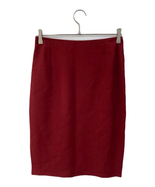 MaxMara（マックスマーラ）MaxMara (マックスマーラ) レーヨンモヘヤ混 セットアップ レッド サイズ:40の古着・服飾アイテム