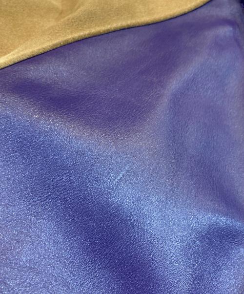 VANSON（バンソン）VANSON (バンソン) レザーチームジャケット パープル サイズ:SIZE 42の古着・服飾アイテム