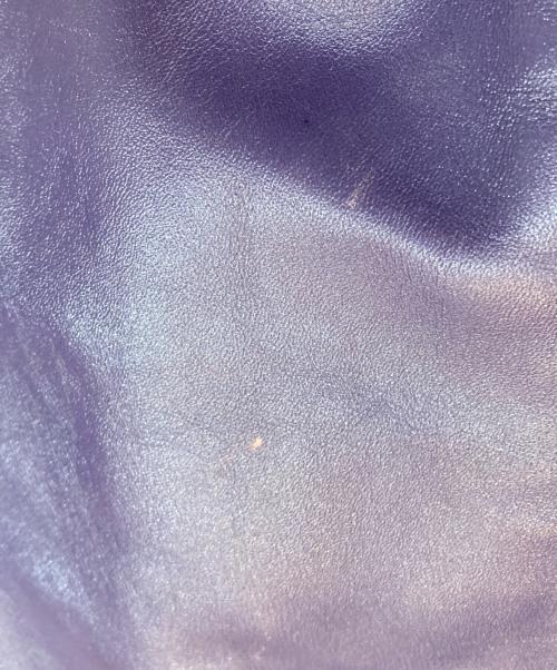 VANSON（バンソン）VANSON (バンソン) レザーチームジャケット パープル サイズ:SIZE 42の古着・服飾アイテム