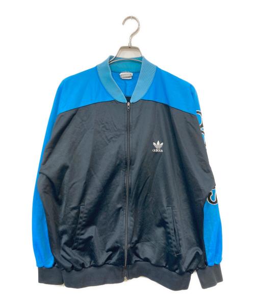 adidas（アディダス）adidas (アディダス) 80’s トラックジャケット ブルー×ブラック サイズ:SIZE XLの古着・服飾アイテム