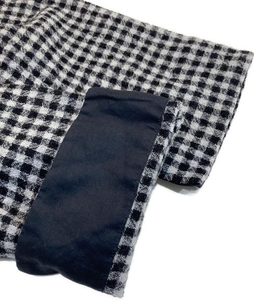 ichi（イチ）ichi (イチ) ウールガーゼロングワンピース ホワイト×ブラック サイズ:-の古着・服飾アイテム