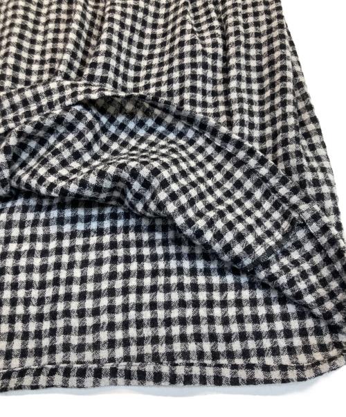 ichi（イチ）ichi (イチ) ウールガーゼロングワンピース ホワイト×ブラック サイズ:-の古着・服飾アイテム