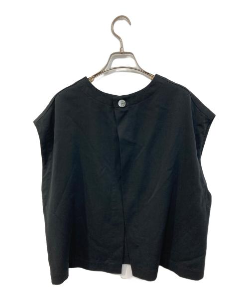 BEARDSLEY（ビアズリー）BEARDSLEY (ビアズリー) ノースリーブブラウス ブラック サイズ:FREEの古着・服飾アイテム
