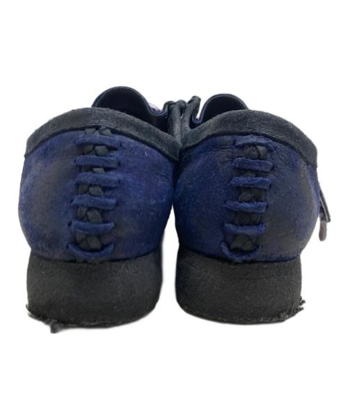 CLARKS（クラークス）CLARKS (クラークス) nicholas daley (ニコラス デイリー) Wallabee/ワラビー シューズ ネイビー×ブラック サイズ:SIZE 25.5cmの古着・服飾アイテム