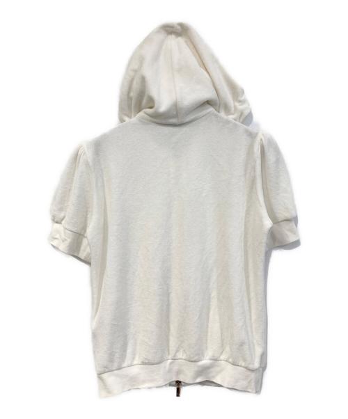 MONCLER（モンクレール）MONCLER (モンクレール) 半袖パーカー ホワイト サイズ:SIZE Sの古着・服飾アイテム