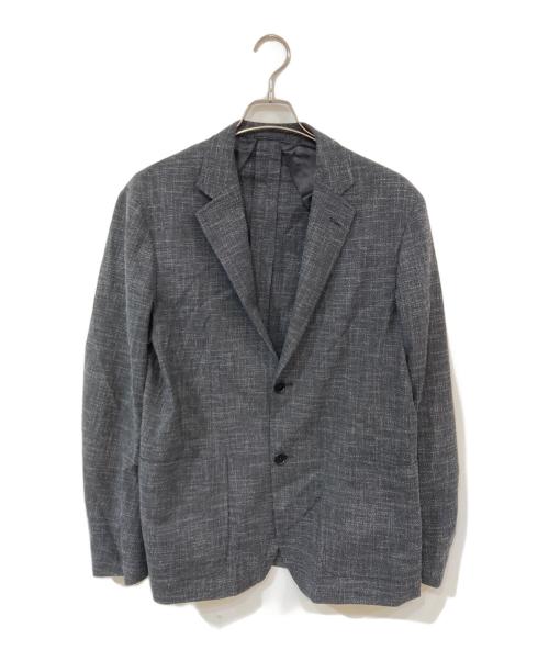 TOMORROW LAND（トゥモローランド）TOMORROW LAND (トゥモローランド) ウールシルクナイロン シングルブレステッド 2Bジャケット グレー サイズ:SIZE 48の古着・服飾アイテム