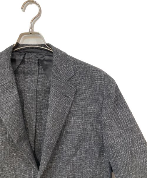 TOMORROW LAND（トゥモローランド）TOMORROW LAND (トゥモローランド) ウールシルクナイロン シングルブレステッド 2Bジャケット グレー サイズ:SIZE 48の古着・服飾アイテム