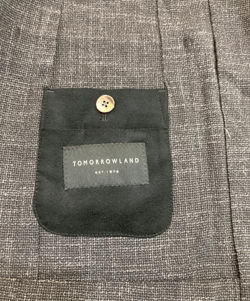 TOMORROW LAND（トゥモローランド）TOMORROW LAND (トゥモローランド) ウールシルクナイロン シングルブレステッド 2Bジャケット グレー サイズ:SIZE 48の古着・服飾アイテム