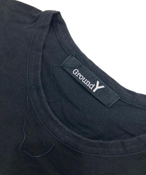 GROUND Y（グラウンドワイ）GROUND Y (グラウンドワイ) プリントTシャツ ブラック サイズ:SIZE 3の古着・服飾アイテム