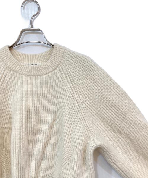 MACPHEE（マカフィー）MACPHEE (マカフィー) ラムカシミヤ クルーネックプルオーバー アイボリー サイズ:Sの古着・服飾アイテム