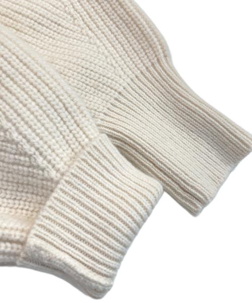 MACPHEE（マカフィー）MACPHEE (マカフィー) ラムカシミヤ クルーネックプルオーバー アイボリー サイズ:Sの古着・服飾アイテム