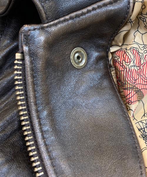 AVIREX（アヴィレックス）AVIREX (アヴィレックス) A-2 FLIGHT JACKET ANTIQUE LANB/A-2フライトジャケットアンティークラム ブラウン サイズ:SIZE 40の古着・服飾アイテム