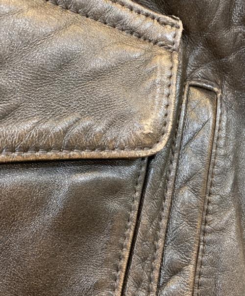AVIREX（アヴィレックス）AVIREX (アヴィレックス) A-2 FLIGHT JACKET ANTIQUE LANB/A-2フライトジャケットアンティークラム ブラウン サイズ:SIZE 40の古着・服飾アイテム