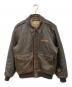 AVIREX（アヴィレックス）の古着「A-2 FLIGHT JACKET ANTIQUE LANB/A-2フライトジャケットアンティークラム」｜ブラウン