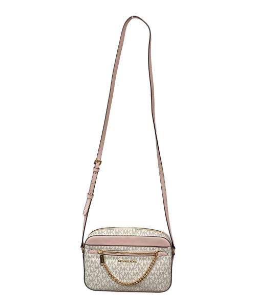 MICHAEL KORS（マイケル・コース）MICHAEL KORS (マイケル・コース) シグネチャーショルダーバッグ ピンクの古着・服飾アイテム