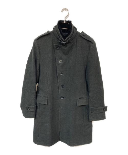 BURBERRY BLACK LABEL（バーバリーブラックレーベル）BURBERRY BLACK LABEL (バーバリーブラックレーベル) ウールコート ブラック サイズ:Mの古着・服飾アイテム