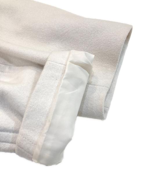 FRAY ID（フレイ アイディー）FRAY ID (フレイ アイディー) ビッグカラーショートコート ホワイトの古着・服飾アイテム