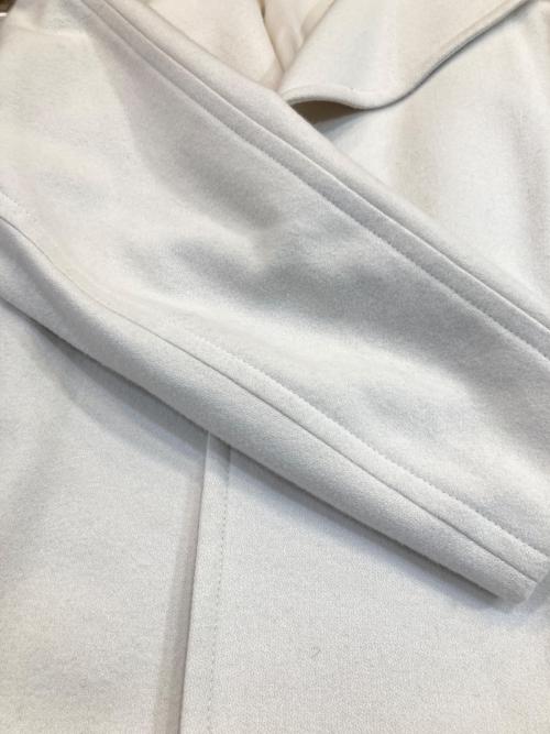 FRAY ID（フレイ アイディー）FRAY ID (フレイ アイディー) ビッグカラーショートコート ホワイトの古着・服飾アイテム