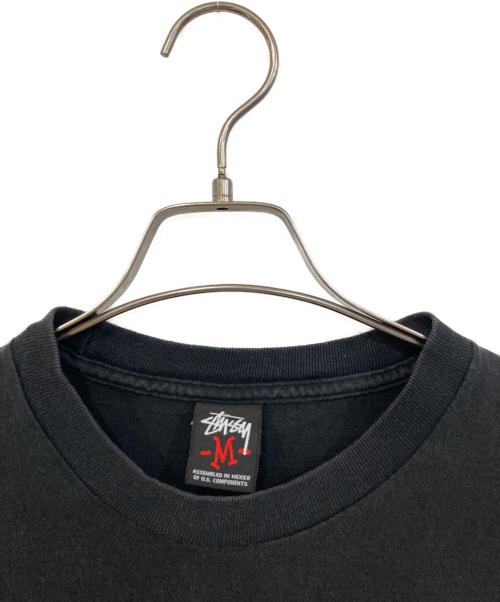 stussy（ステューシー）stussy (ステューシー) プリントTシャツ ブラック サイズ:SIZE Mの古着・服飾アイテム
