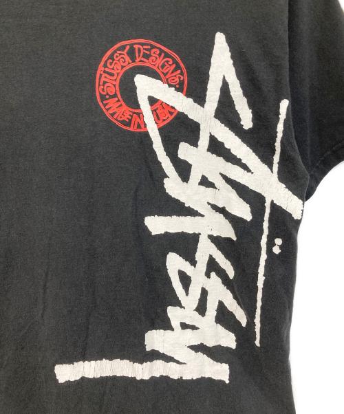 stussy（ステューシー）stussy (ステューシー) プリントTシャツ ブラック サイズ:SIZE Mの古着・服飾アイテム