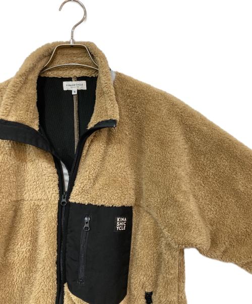 木梨サイクル（キナシサイクル）木梨サイクル (キナシサイクル) フリースジャケット ブラウン サイズ:Mの古着・服飾アイテム