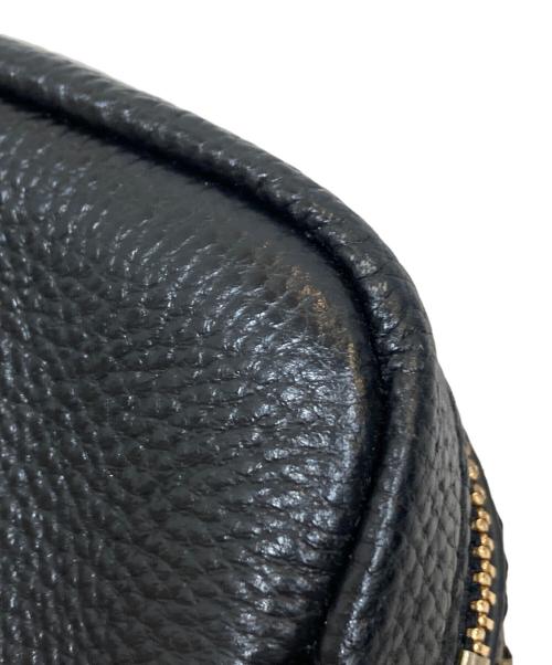 TORY BURCH（トリーバーチ）TORY BURCH (トリーバーチ) PERRY BOMBE/ペリーボンベ　 レザーショルダーバッグ ブラックの古着・服飾アイテム