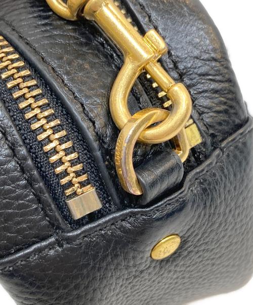 TORY BURCH（トリーバーチ）TORY BURCH (トリーバーチ) PERRY BOMBE/ペリーボンベ　 レザーショルダーバッグ ブラックの古着・服飾アイテム