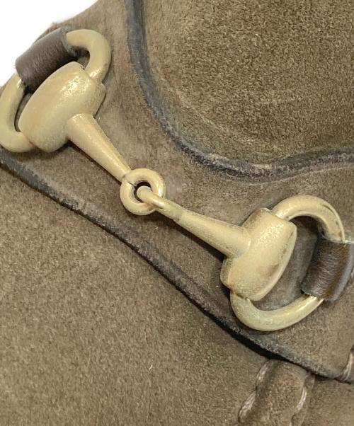 GUCCI（グッチ）GUCCI (グッチ) ホースビット モカシンブーツ ブラウン サイズ:36の古着・服飾アイテム