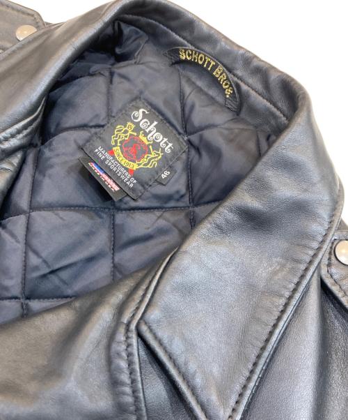 Schott（ショット）Schott (ショット) ワンスターダブルライダースジャケット ブラック サイズ:46の古着・服飾アイテム